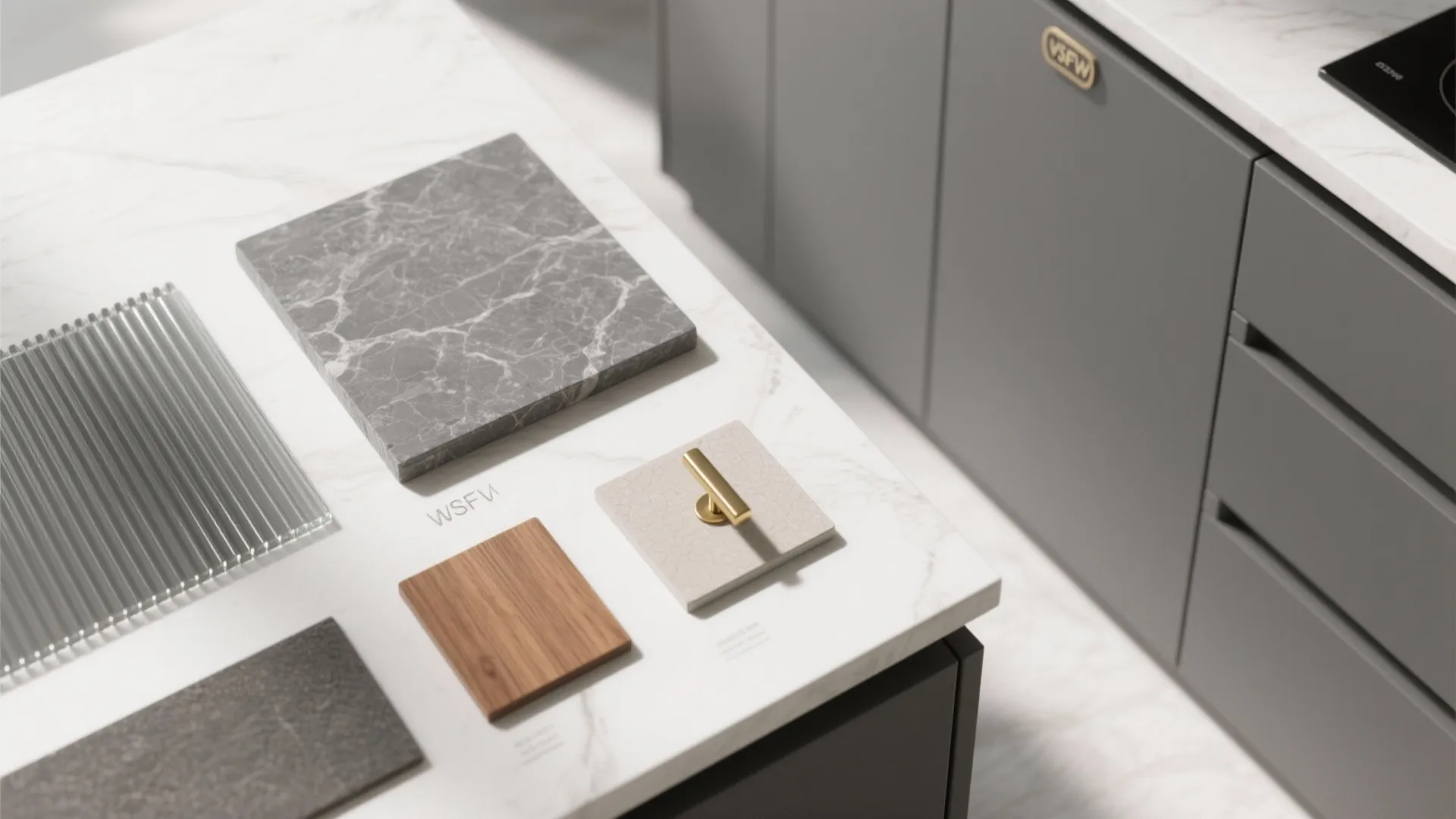 Texture Play: Matte Grays and Textured Whites