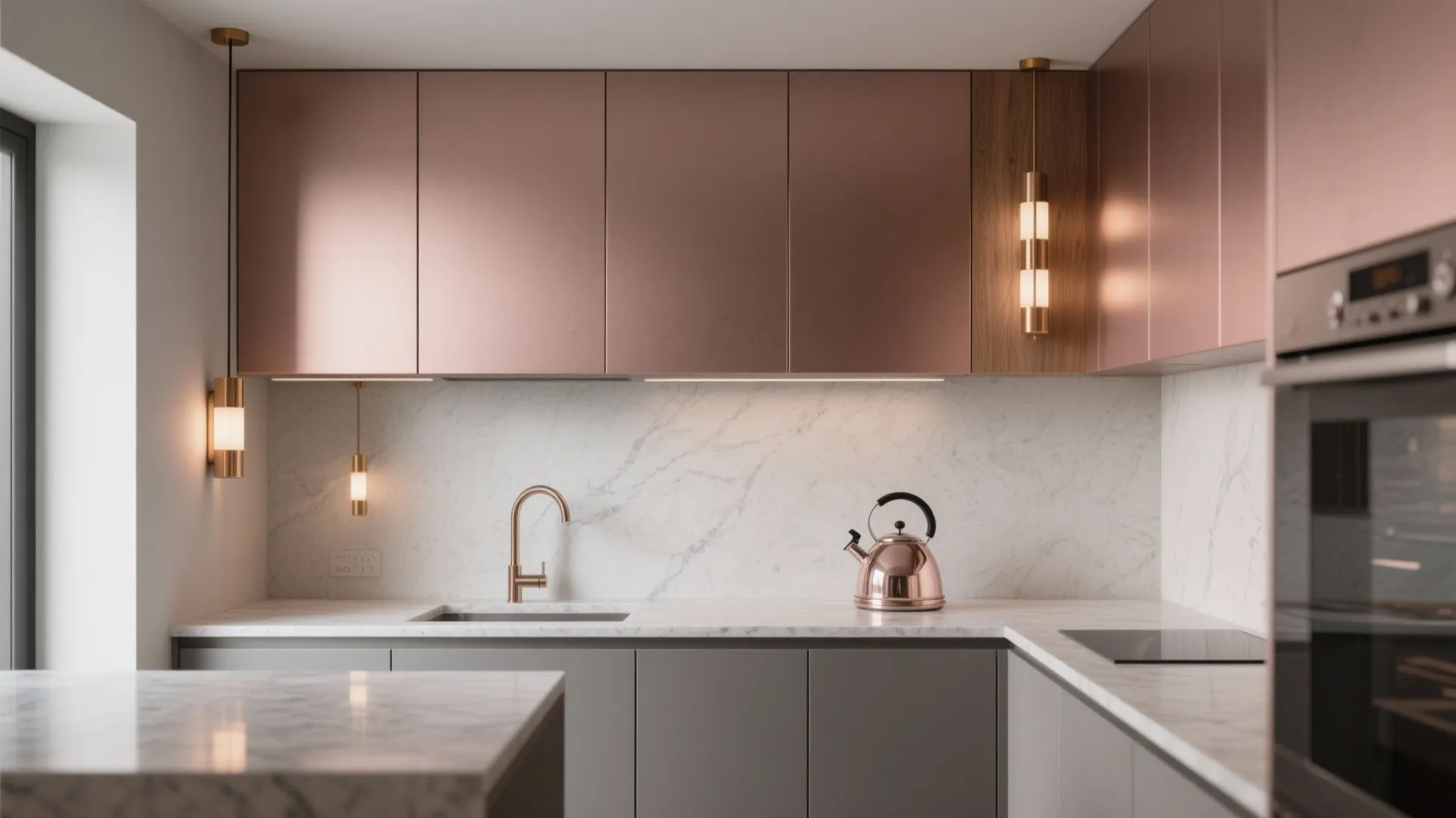 Pair rose gold with matte textures for modern-minimal balance