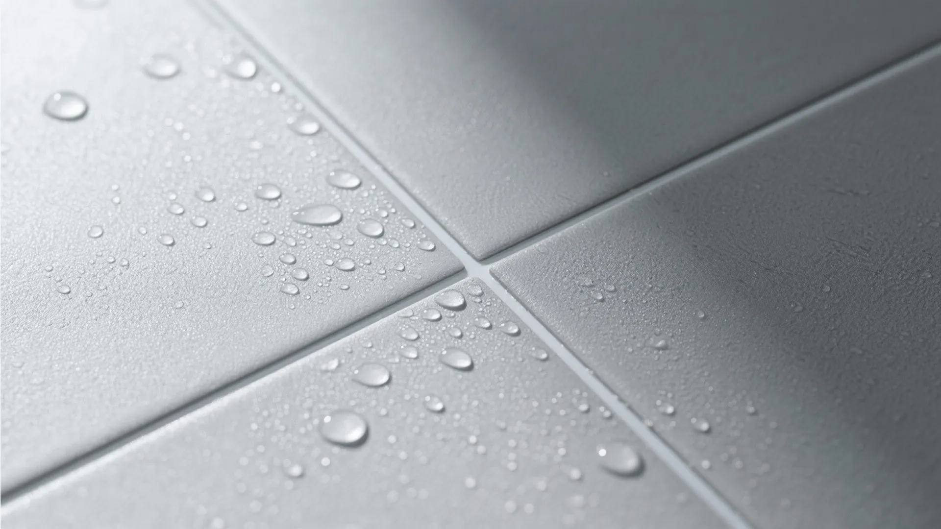 Matte porcelain digital tiles for safer wet zones
