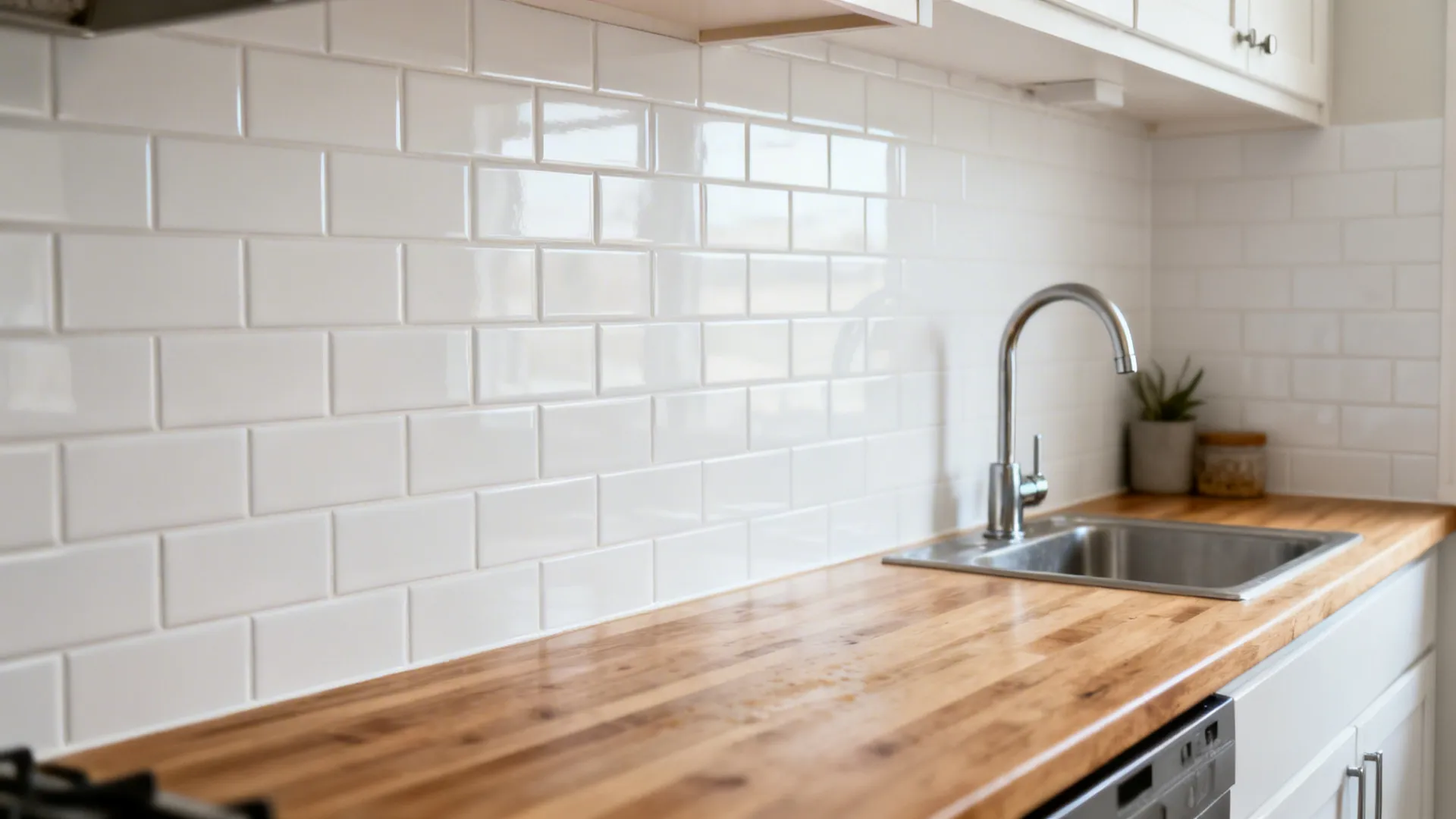 Matte “tile” stickers that hide splatter and glare