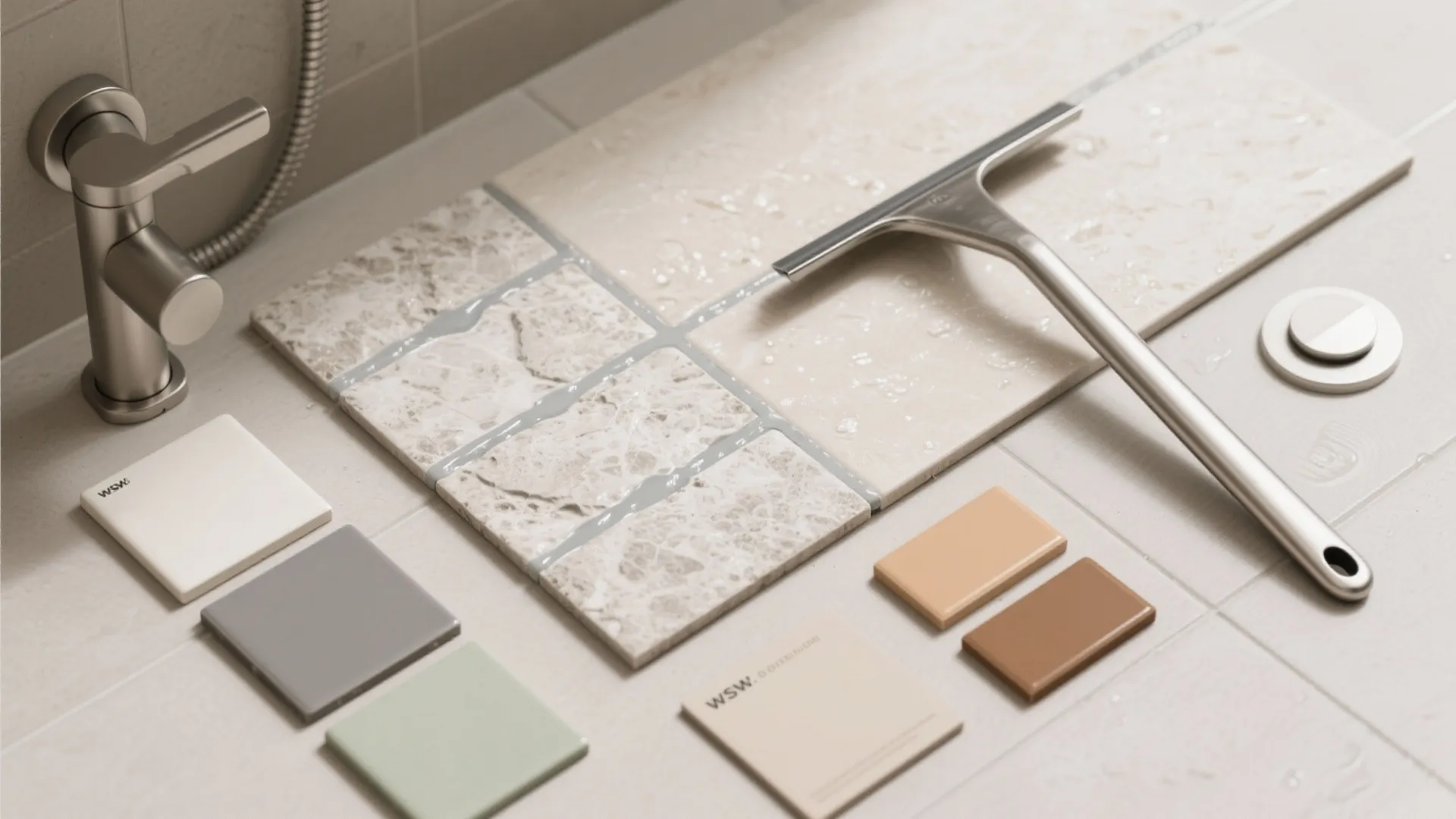 Hard-Water Proofing: Matte, Grippy Tiles + Epoxy Grout