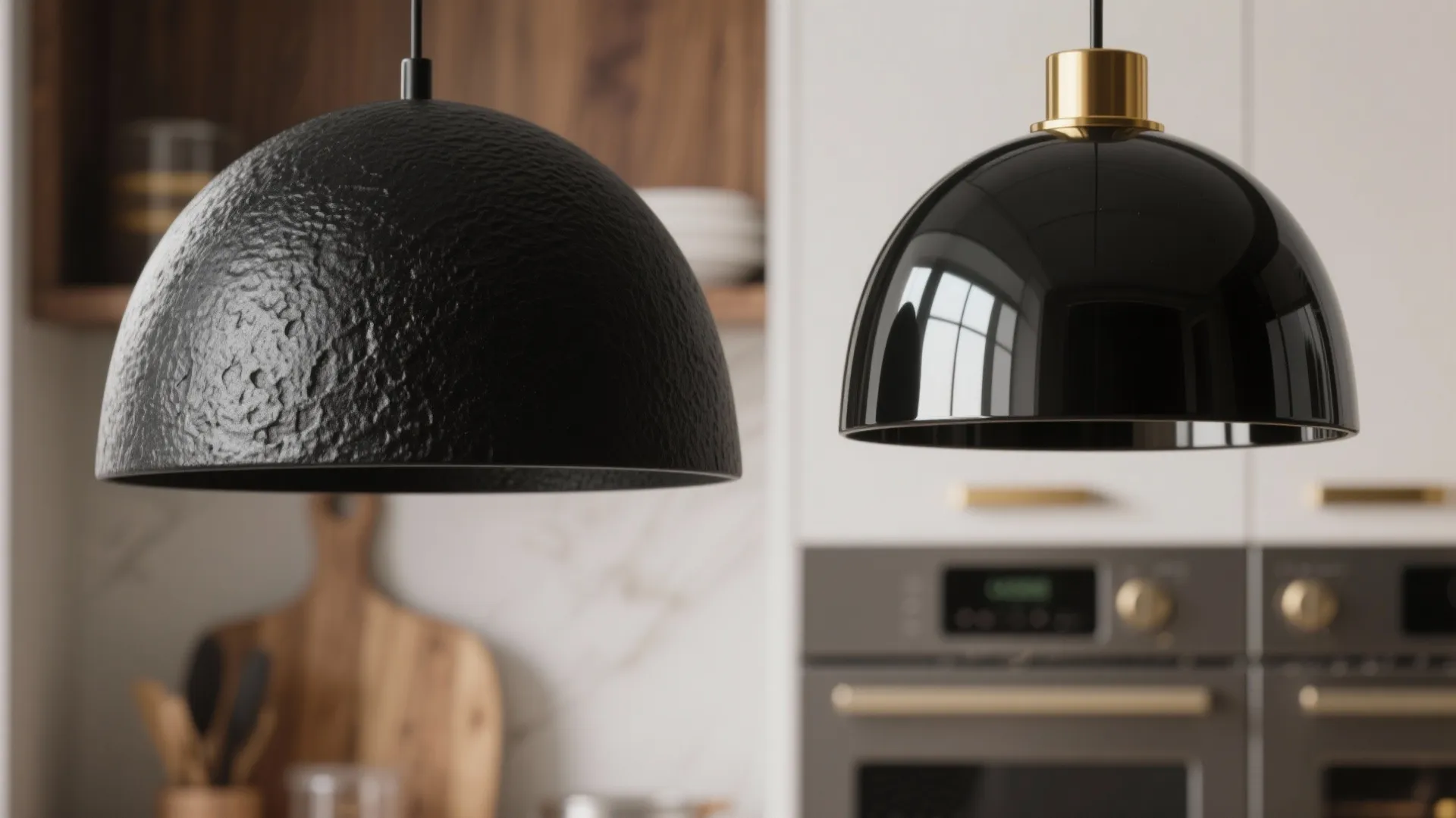 4. Matte vs. glossy black — mood matters