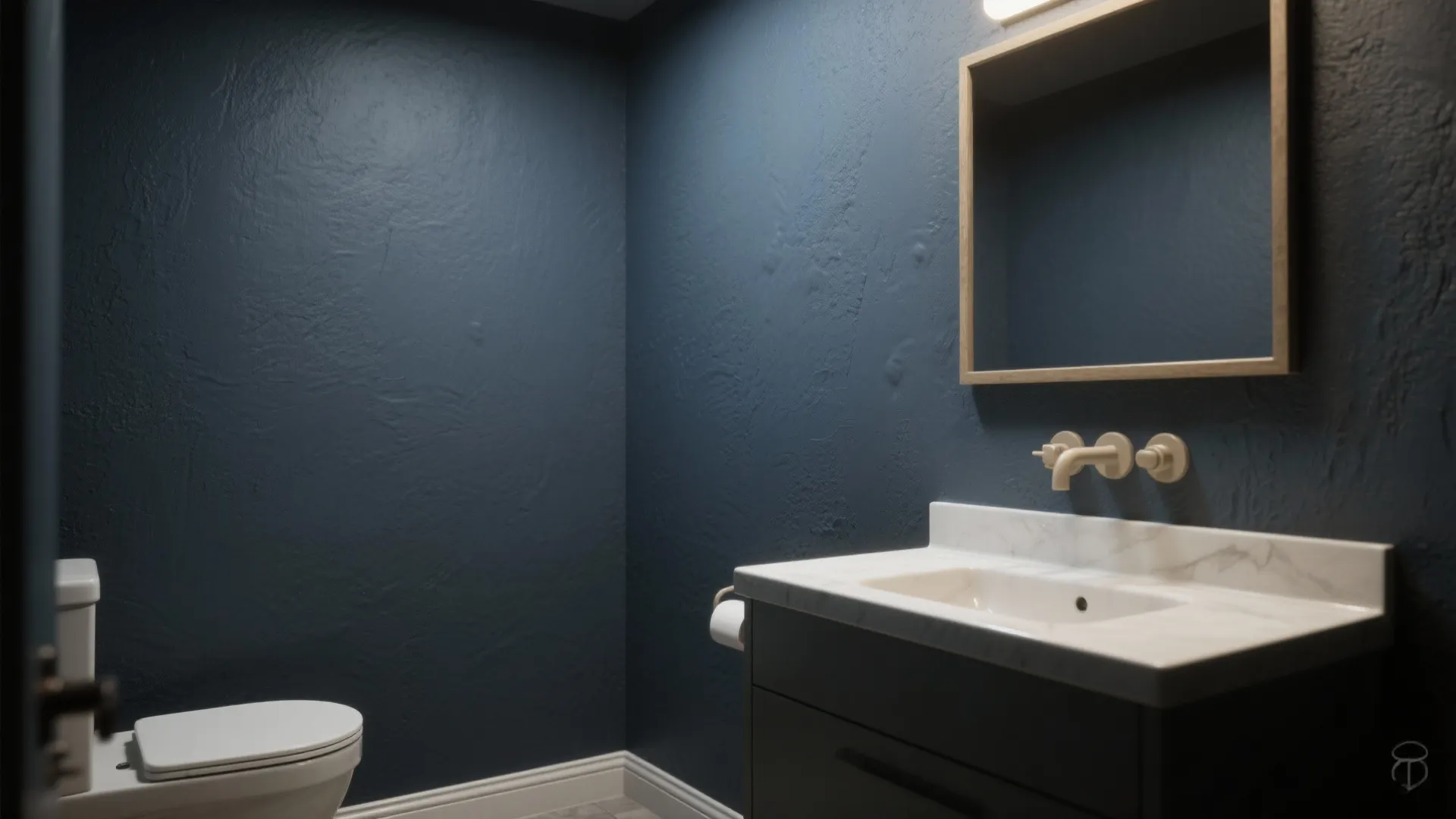 Deep matte walls for instant intimacy