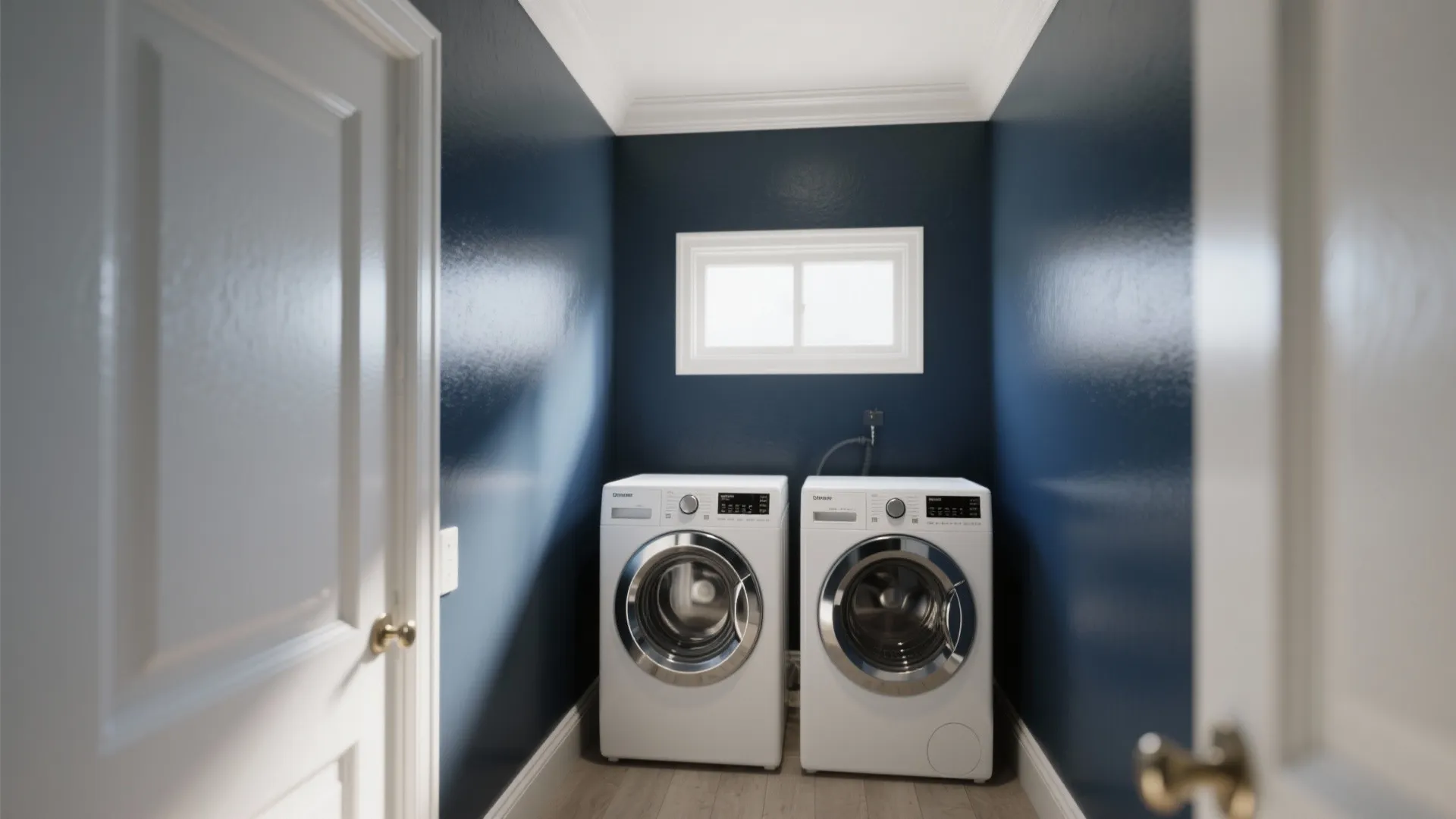 1. Deep Matte Walls with High-Contrast Trim