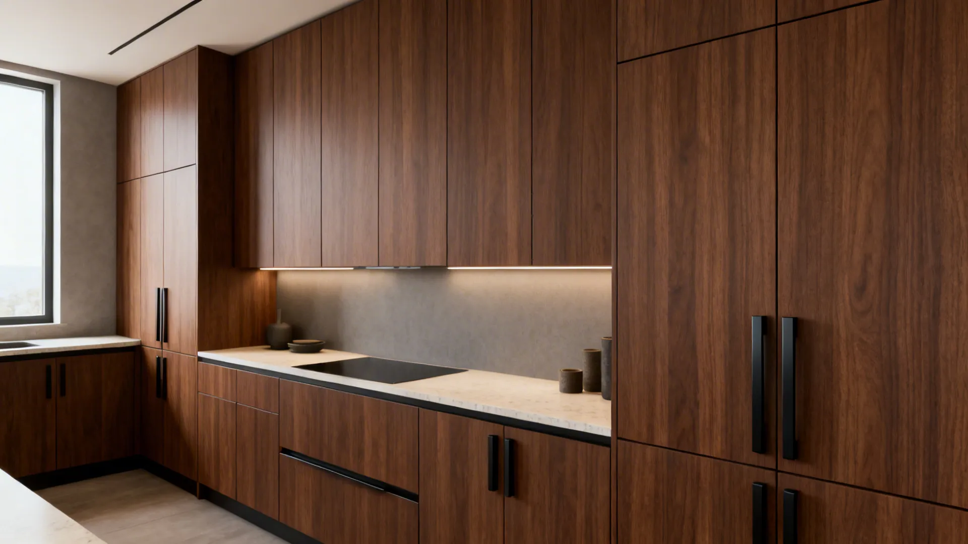 Slab Walnut With Matte Finish