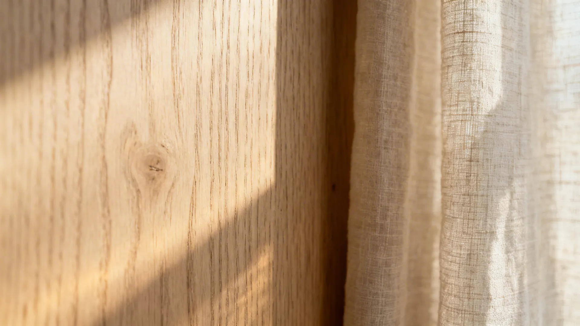 Lighter wood tones with matte textures