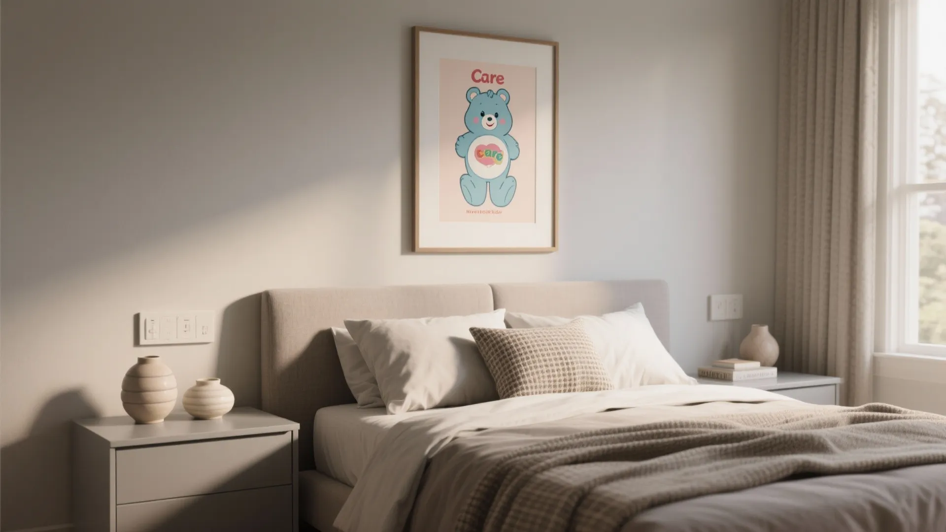 5. Mature Nostalgia: Subtle Care Bears Touches for Adults