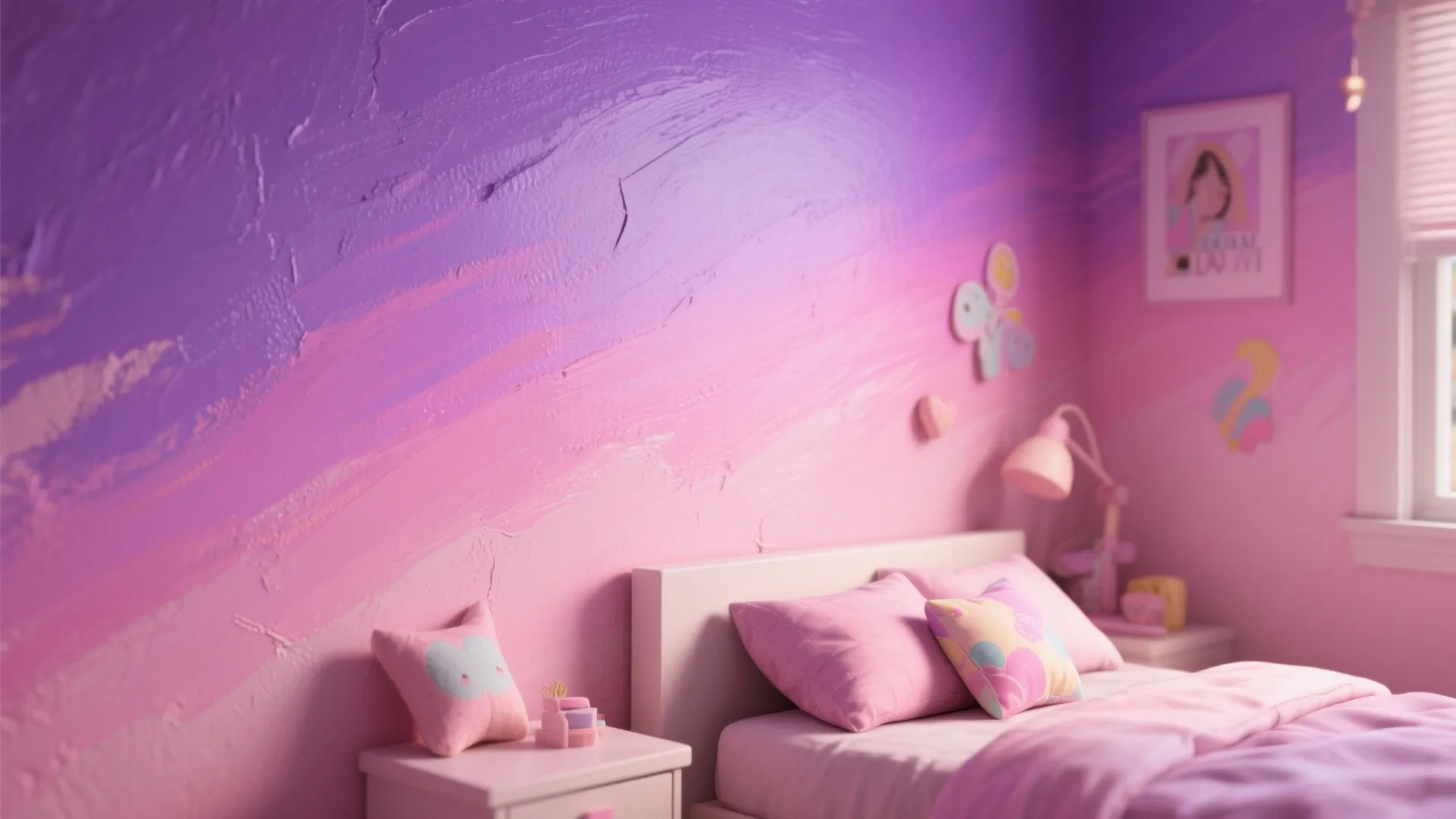 5. Mauve-Pink Gradient for Playful Depth