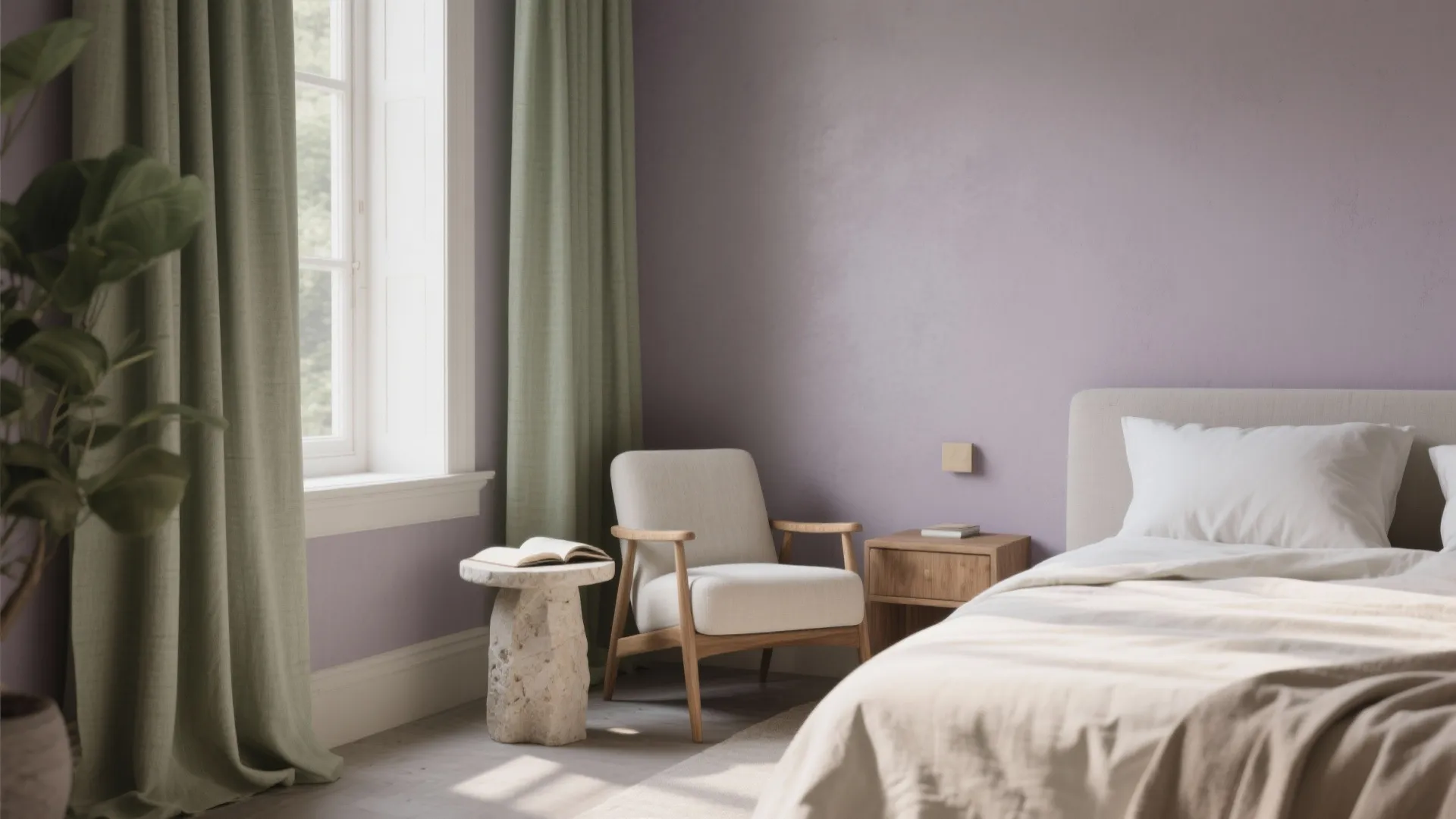 Mauve + Sage Green + Natural Stone