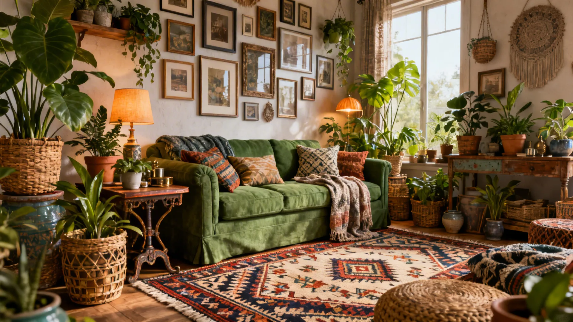5. Maximalist Layers: Patterns, Plants, and Vintage Finds