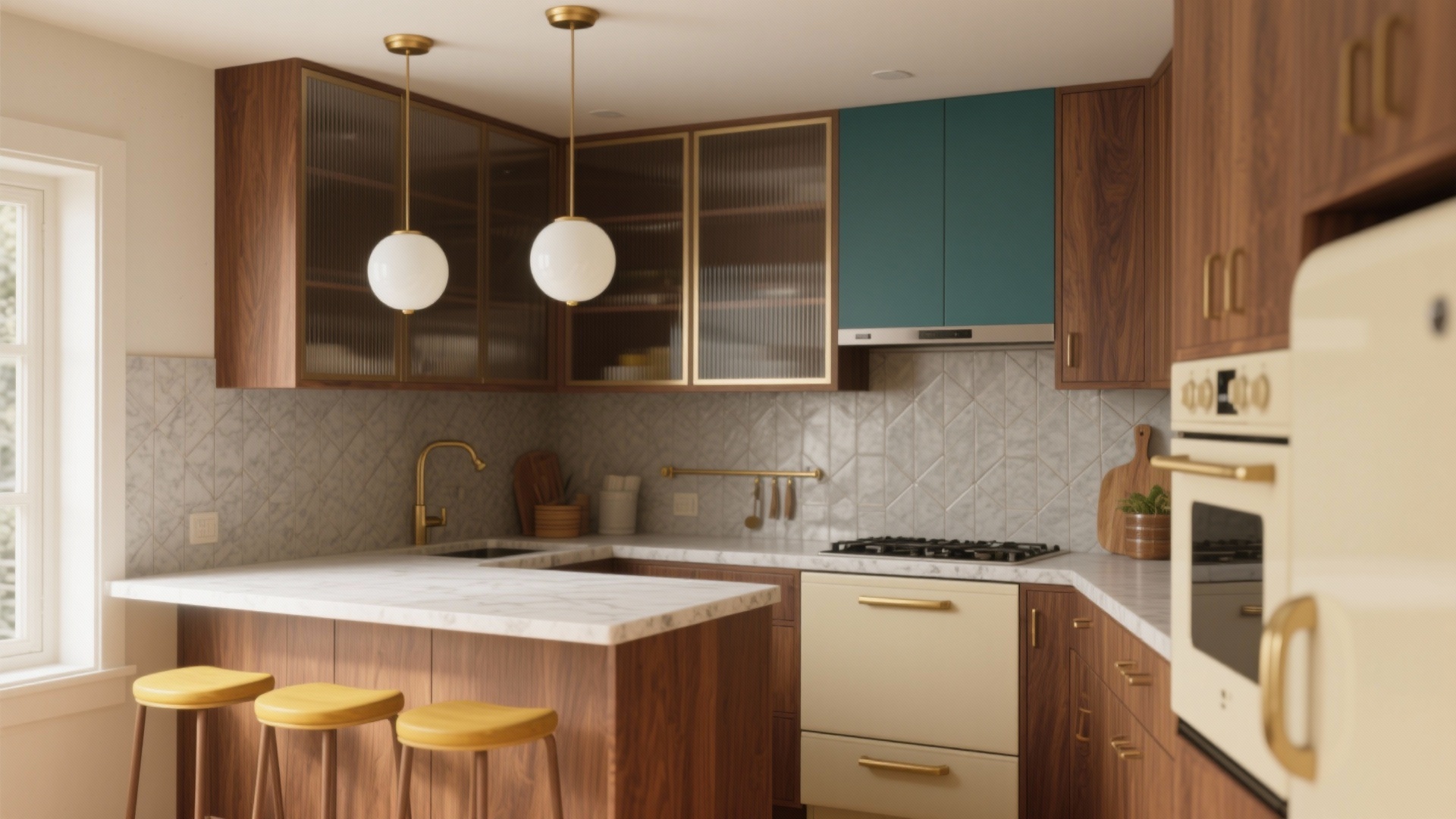 5 Mid-Century Kitchen Ideas for Small Spaces