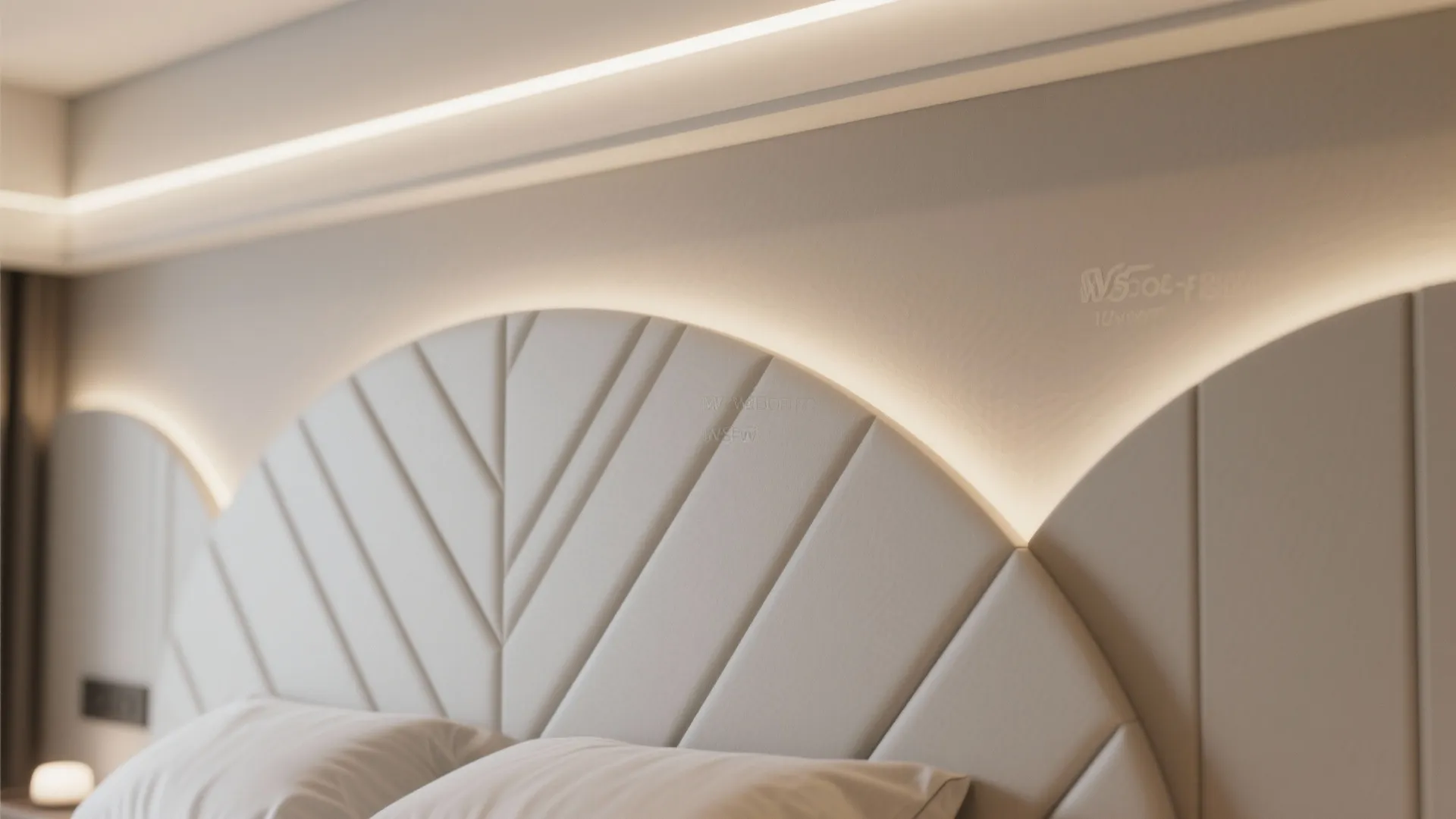 CNC-routed geometric feature walls