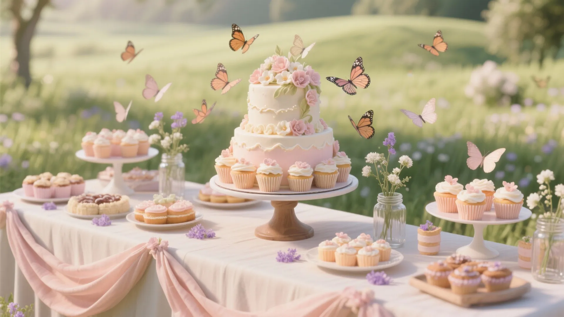 Butterfly Meadow Dessert Table