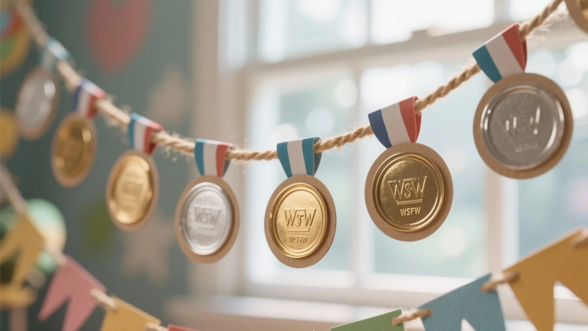 Medal-inspired garlands
