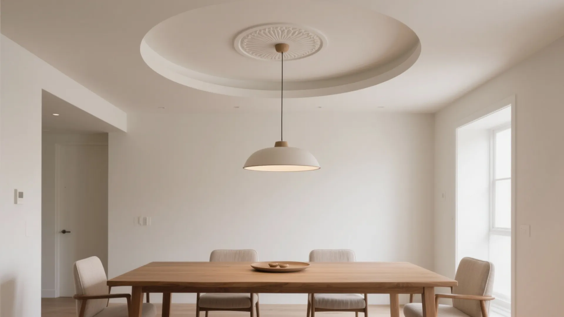 A Subtle Circular Medallion That Feels Modern