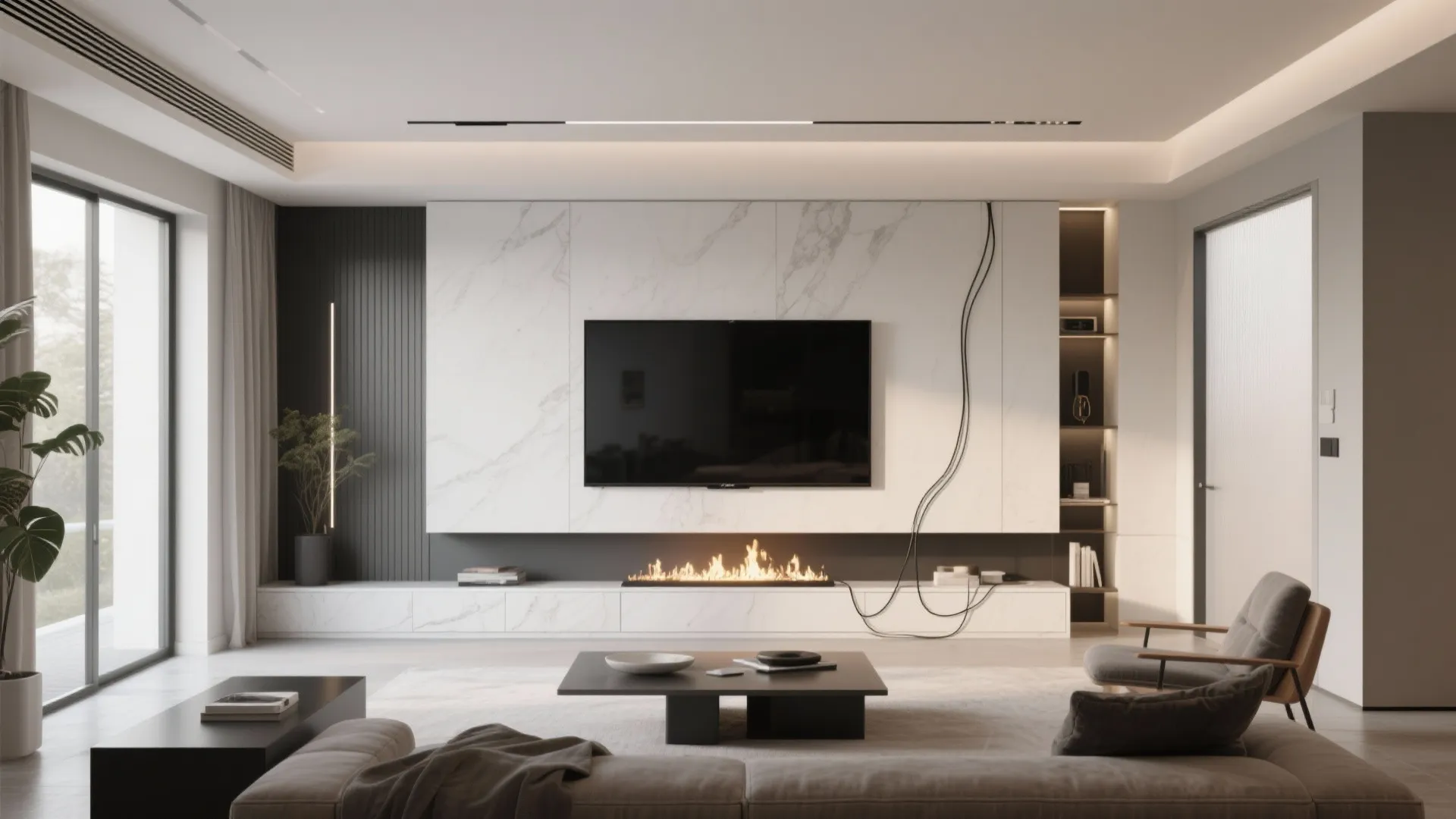 10. Integrated Media Wall