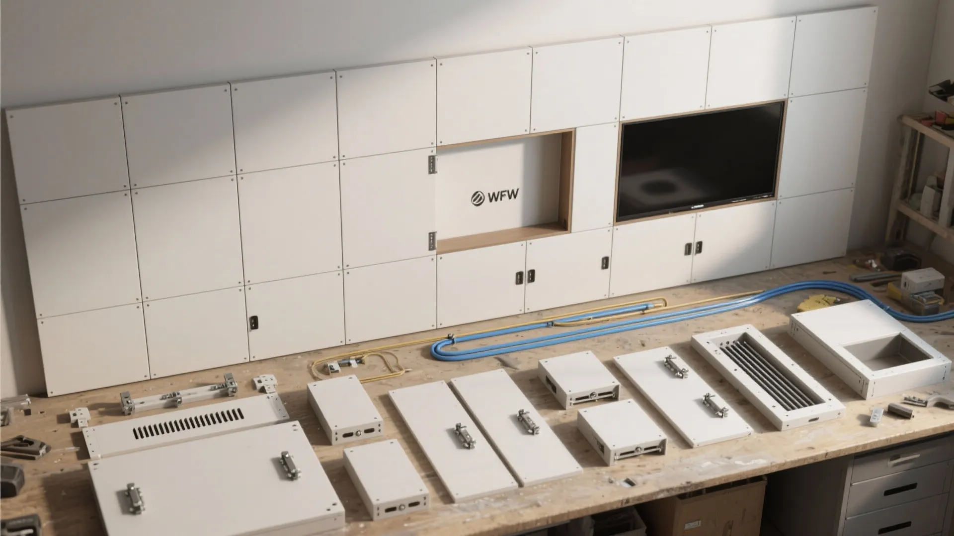 Media Wall Panelling: Storage That Disappears