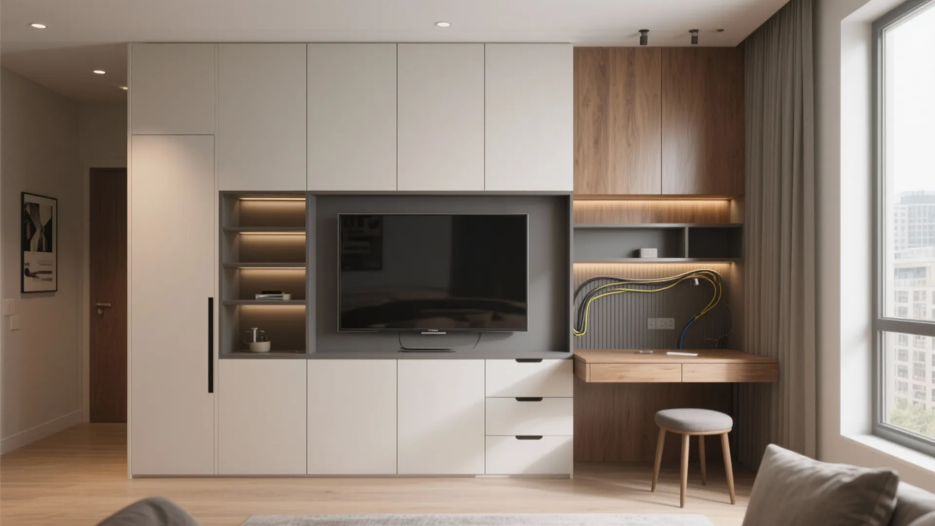 4. Multi-Function Media Wall