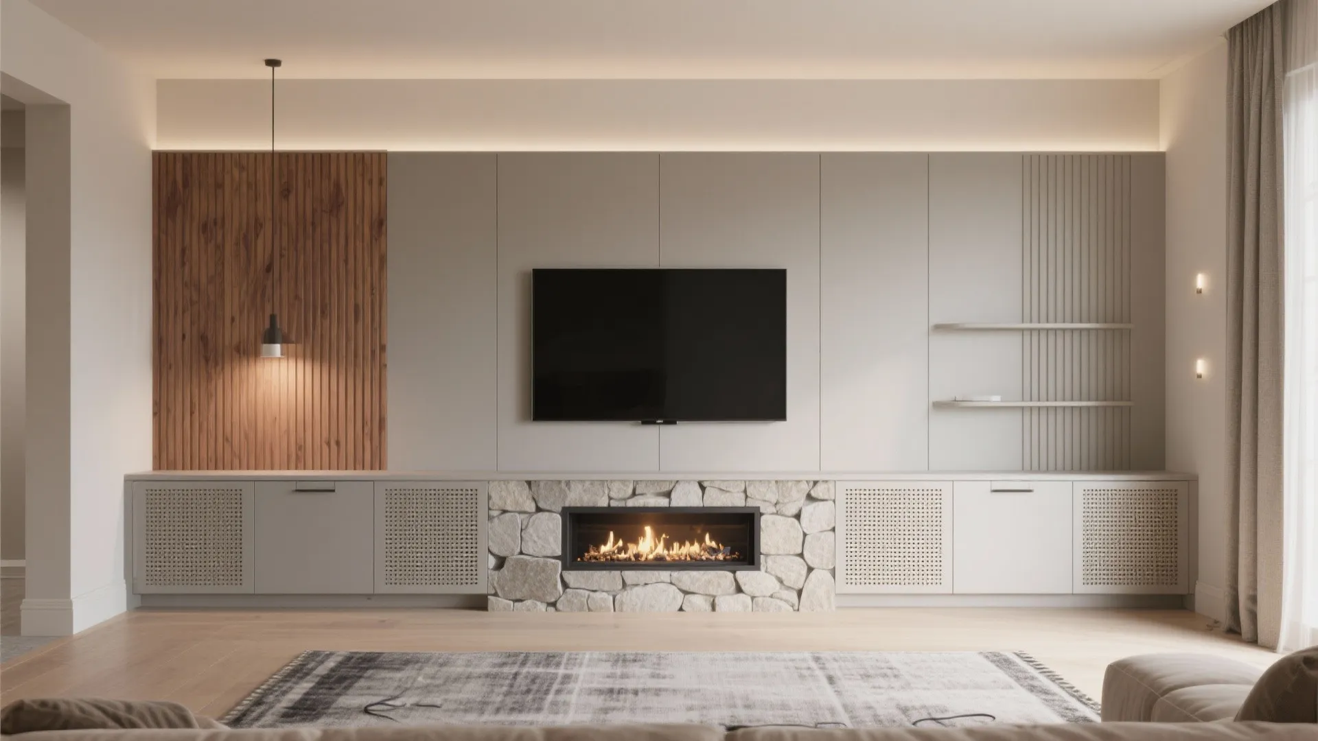 DIY Media Wall with Fireplace: The Ultimate Guide: 1 Minute to Plan Your Dream DIY Media Wall with Fireplace