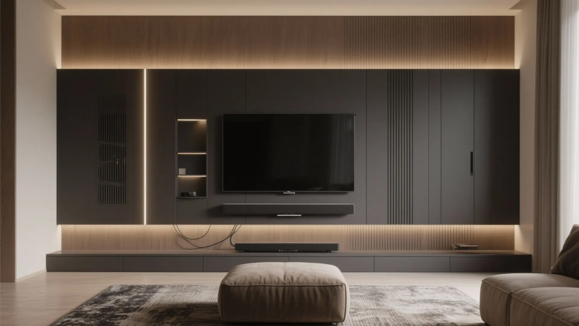 Media Wall DIY: Create a Stunning Focal Point on a Budget: 1 Minute to a Custom Media Wall—No Contractor Needed