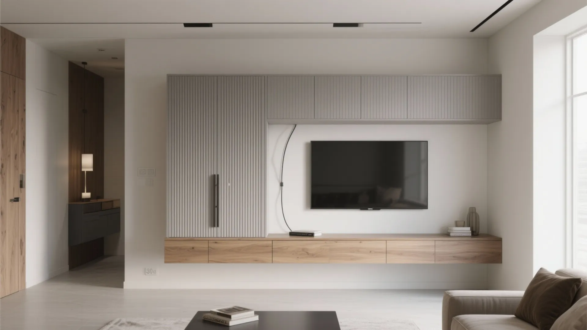 Hidden Storage and Streamlined Media Walls