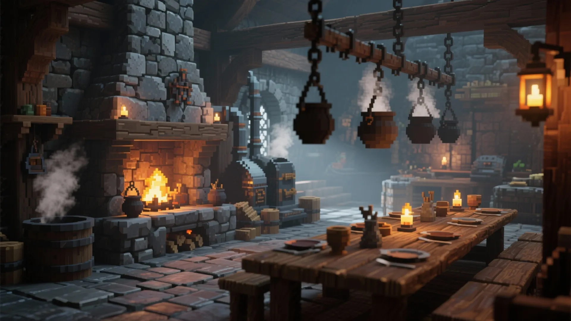 4. Medieval Hearth Kitchen