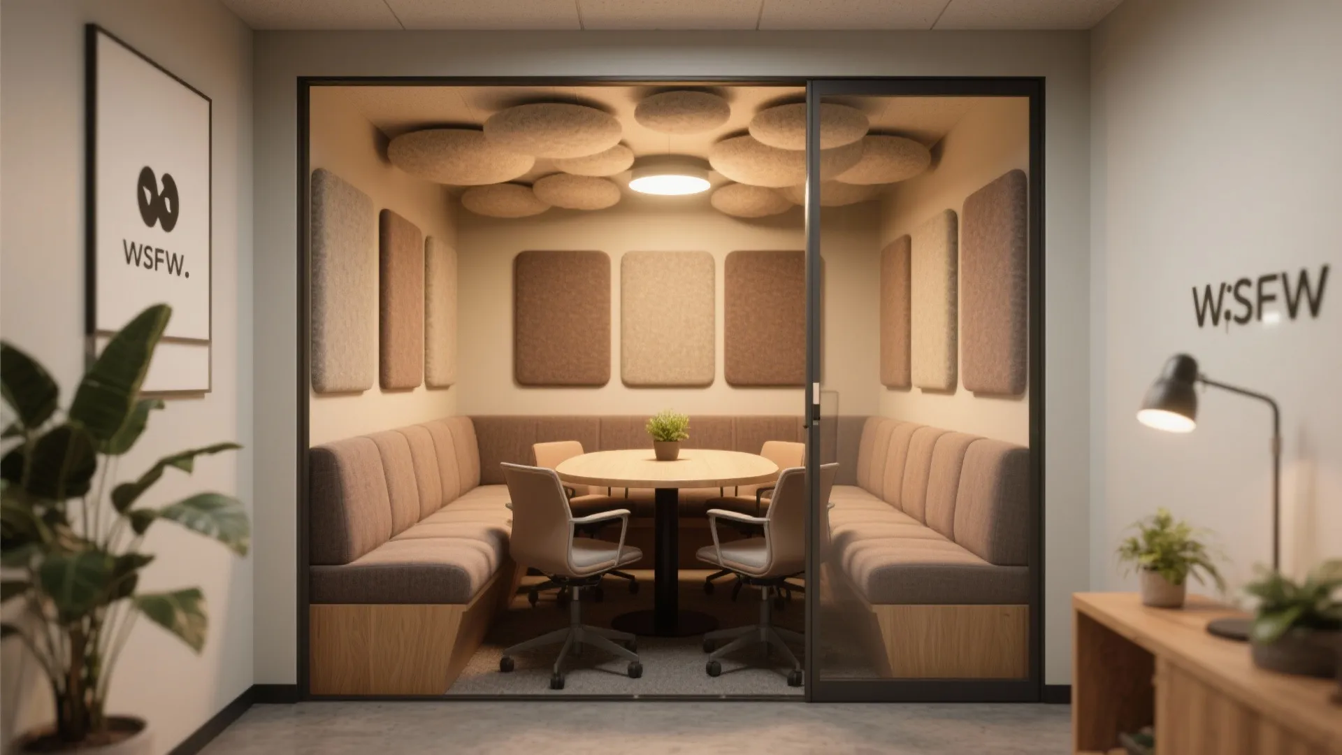 5. Flexible meeting nooks and acoustic focus