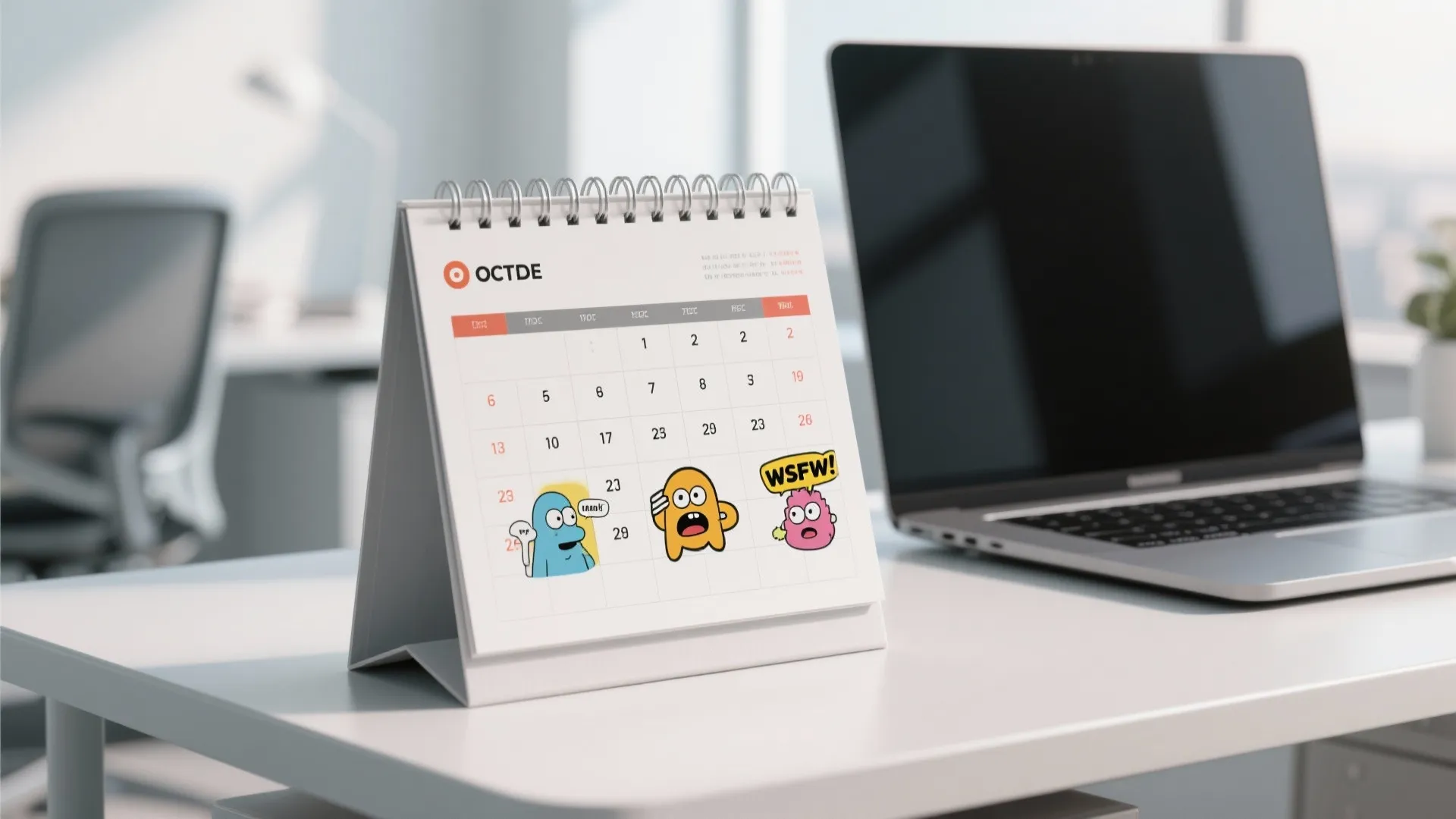 6. Desk Calendar with Memes