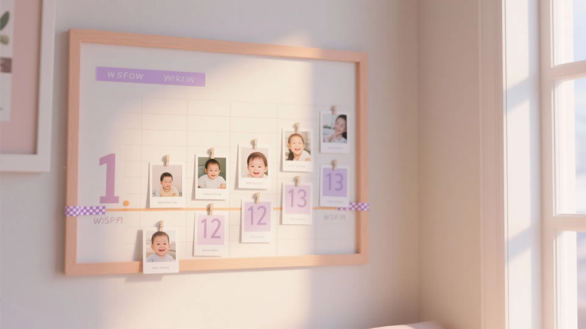 Photo Memory Corner with Milestone Timeline