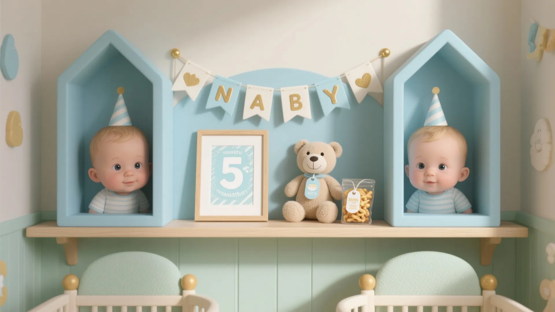 5) Playful Personalization: Name, Age, and Mini Memory Corners