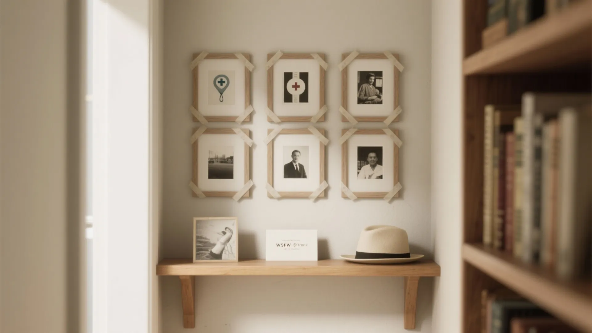 Memory Nook: Photo Grid + Keepsake Shelf