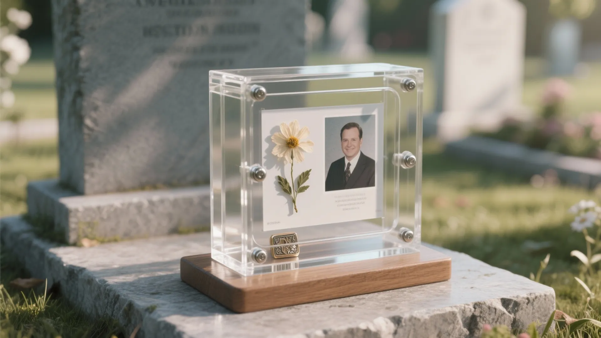 5. Mini memory corner in a weatherproof shadow box
