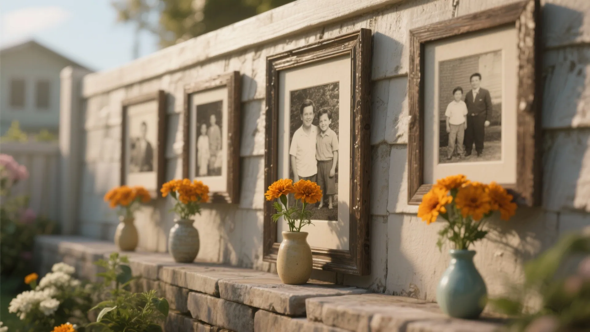 10. Memory Wall with Family Photos