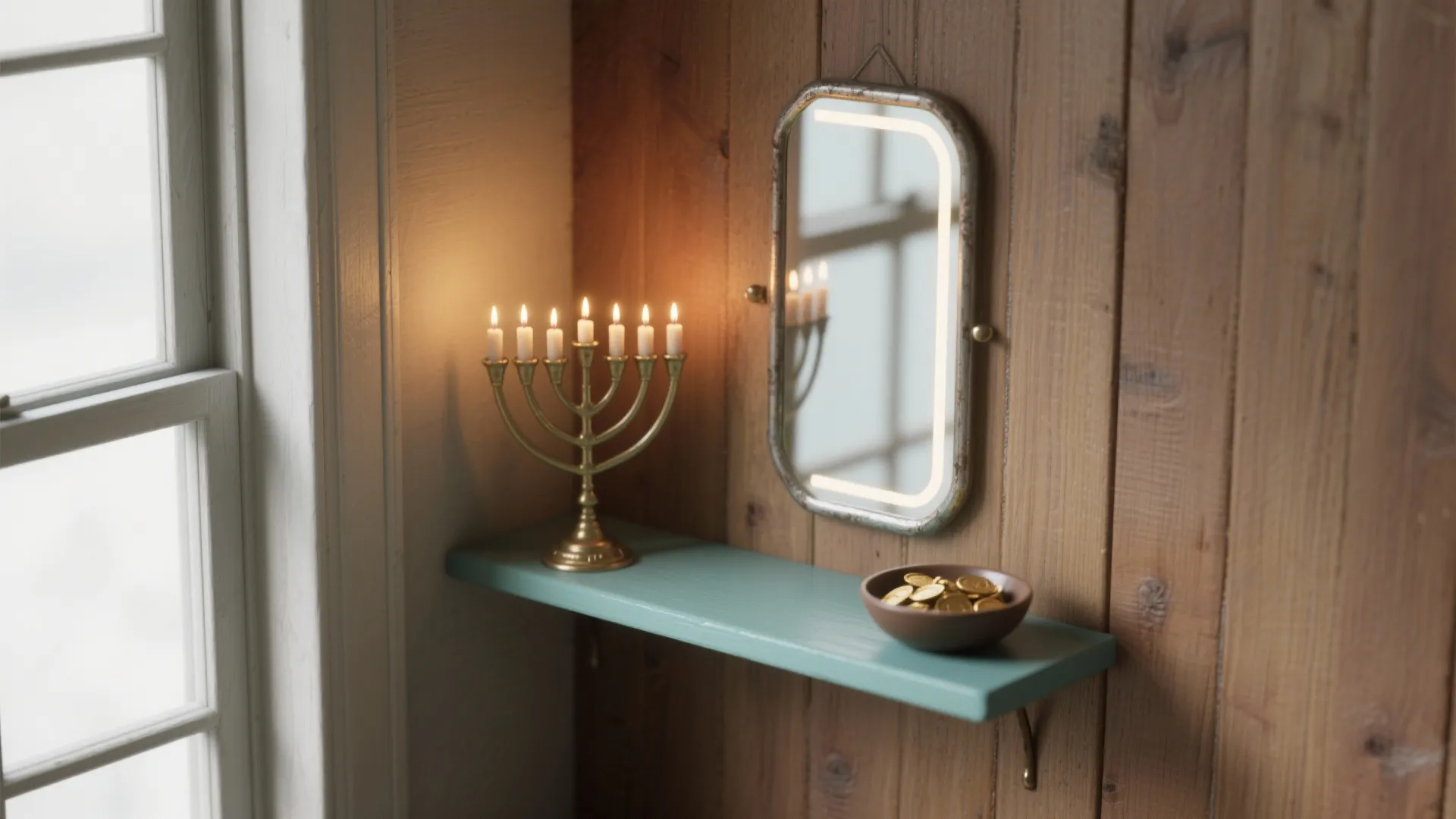 1. The Mini Menorah Nook