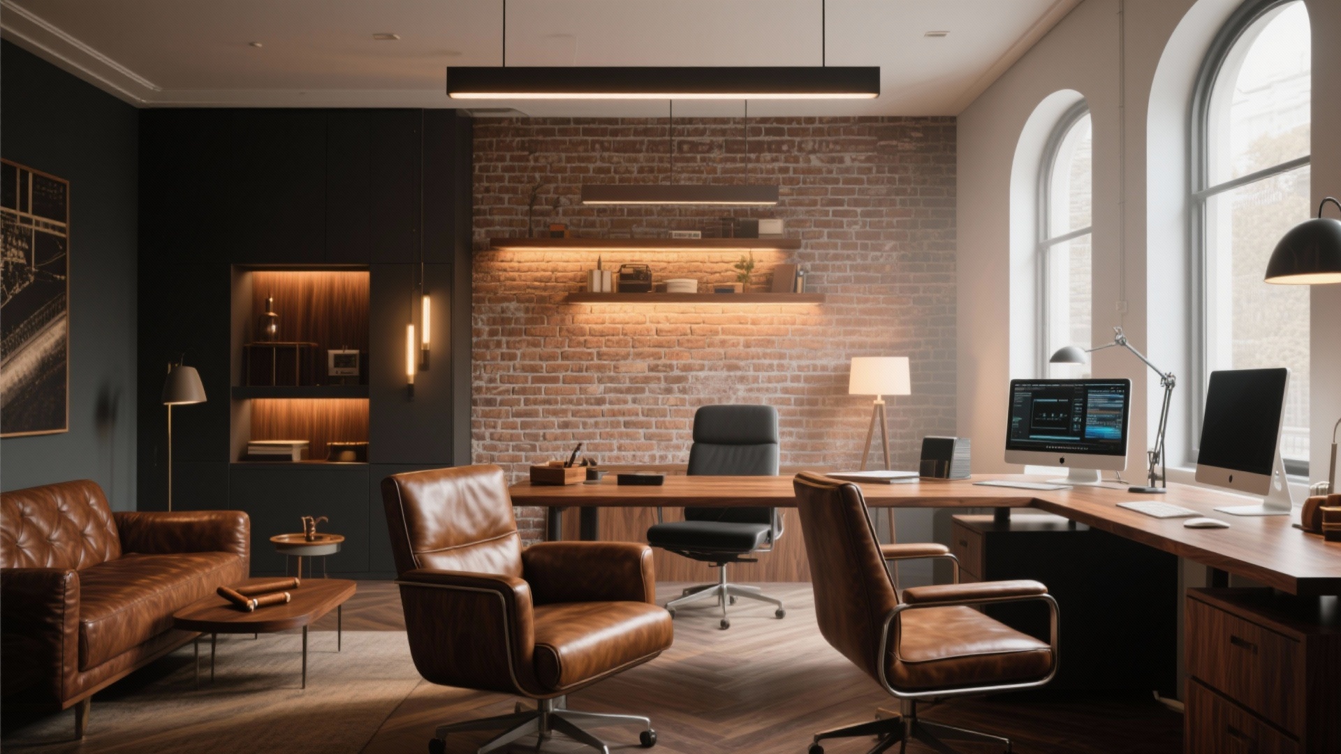 10 Stylish Men's Office Ideas