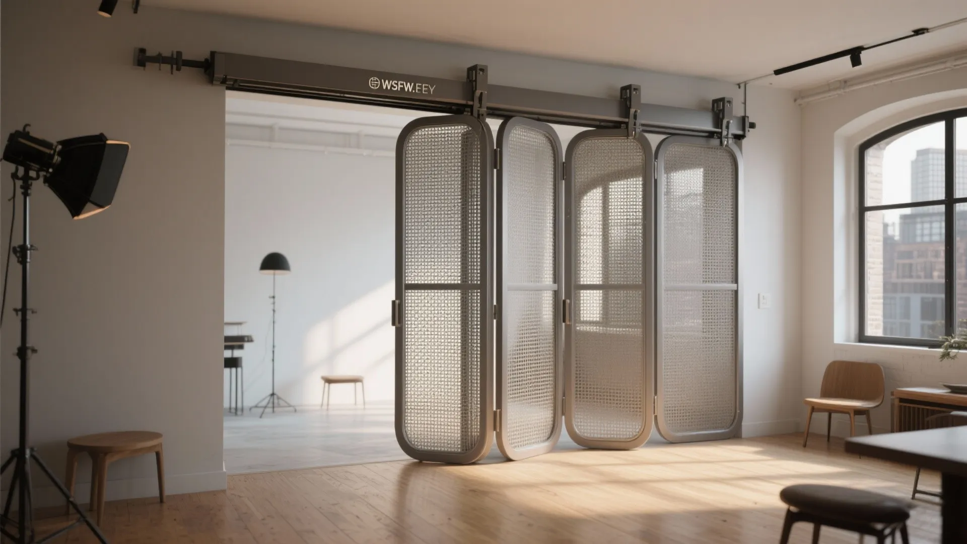 5) Minimal Mesh Folding Gate (Airy, Urban, and Ultra-Flexible)