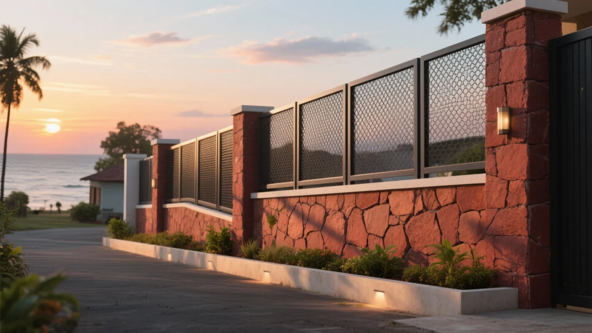 Laterite Base with Metal Mesh Inserts