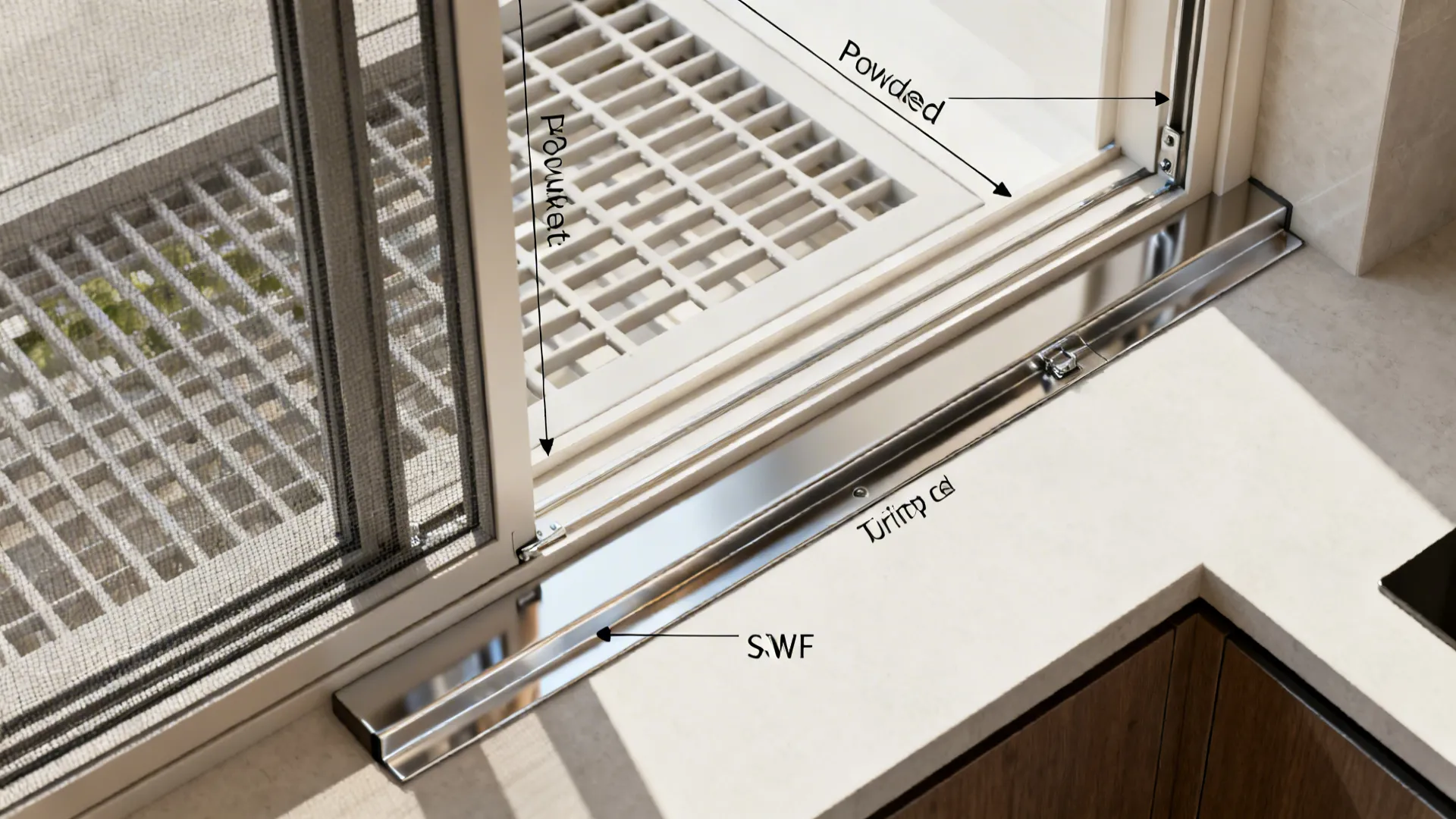 Utility Ledge and Sliding Mesh for Drying