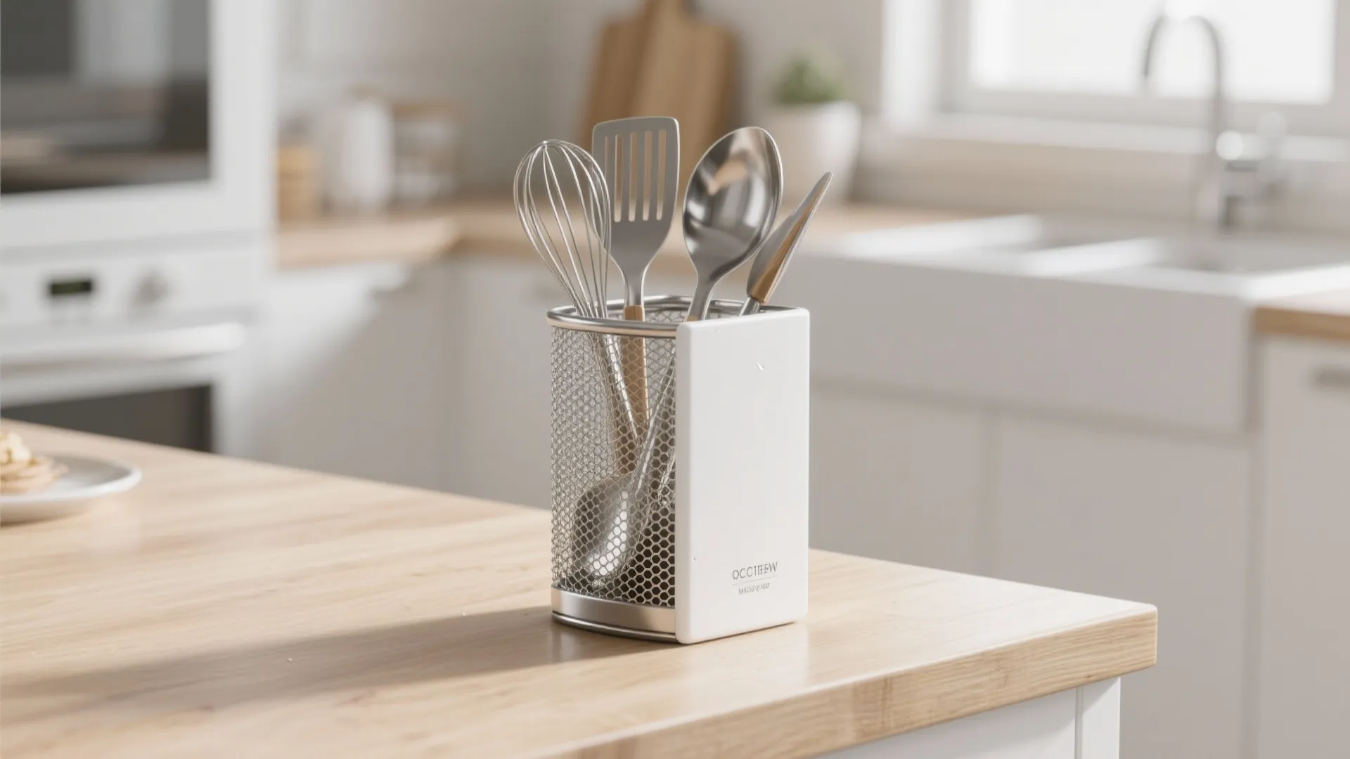 2. Mesh Stainless Steel Painted White