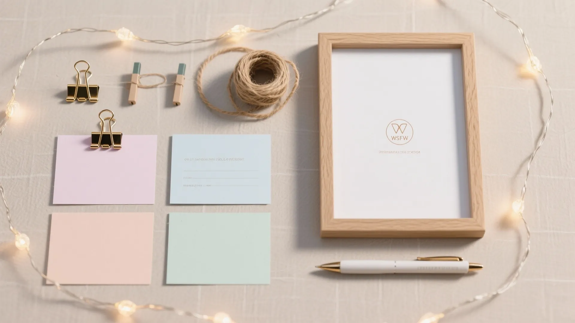 Personal Touch Stations: Message Cards and Polaroid Wall