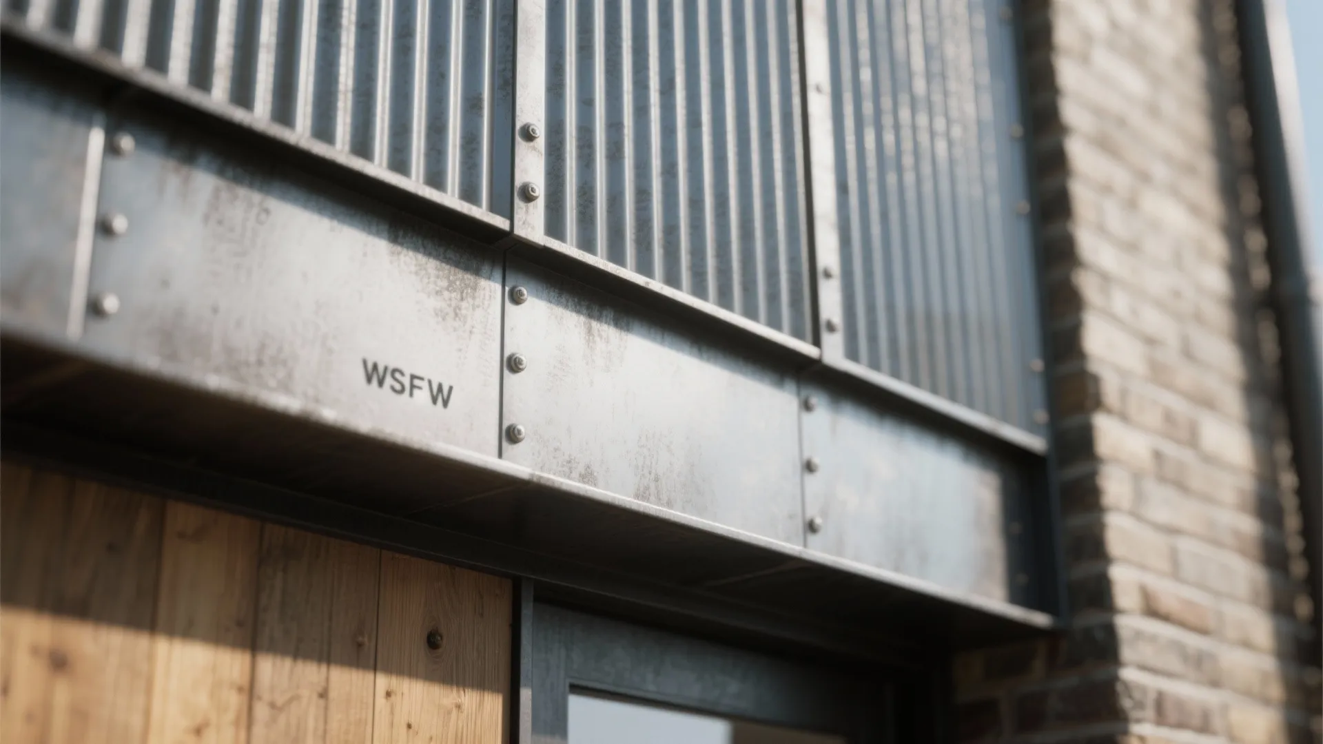 5. Metal or corrugated panels as modern accents