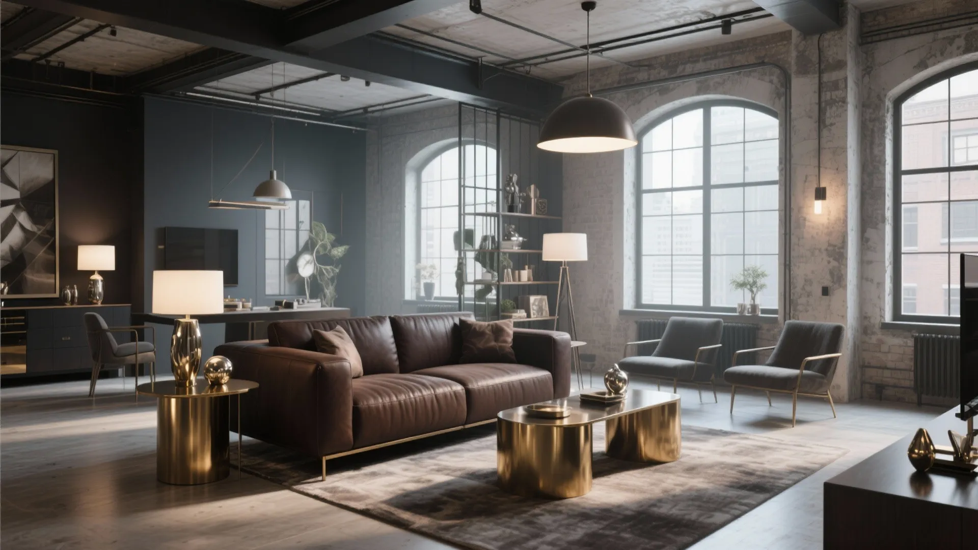 10. Metal Accents for a Modern Edge