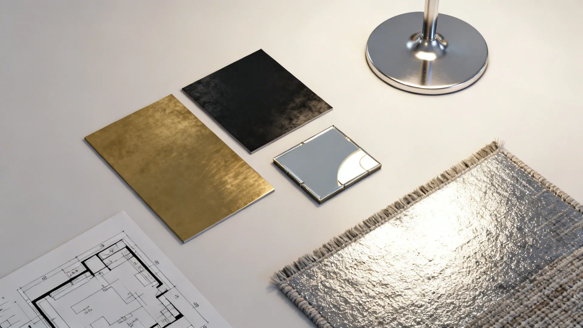 4. Metallic Accents and Lighting Tricks