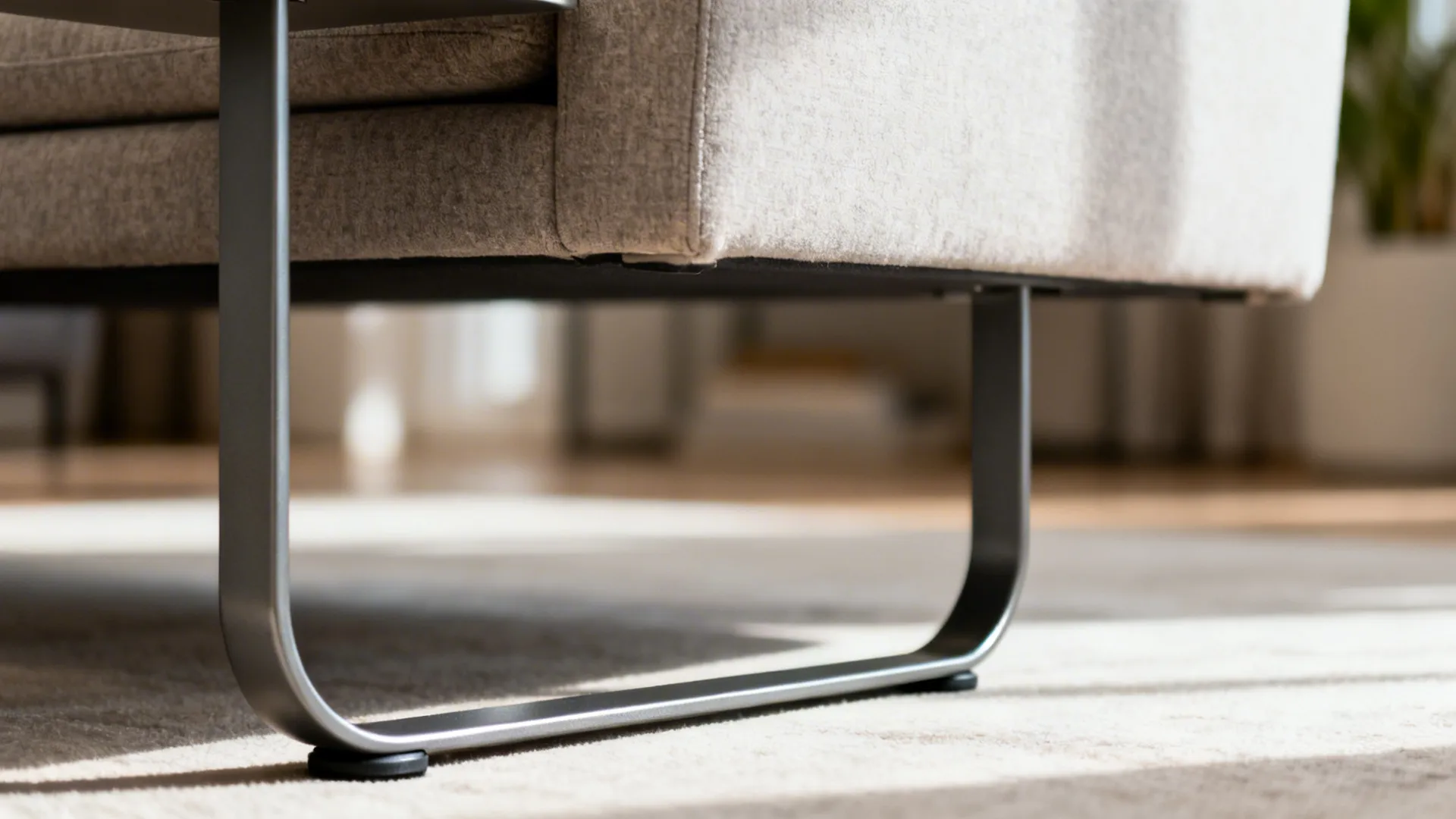 1. Slim metal frame for a minimalist look