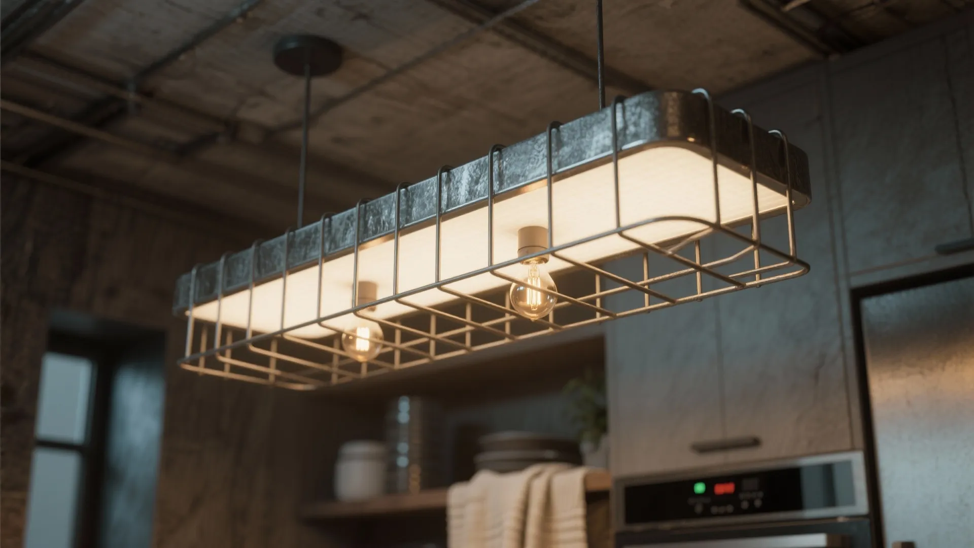 4. Metal Cage with Interior Diffuser