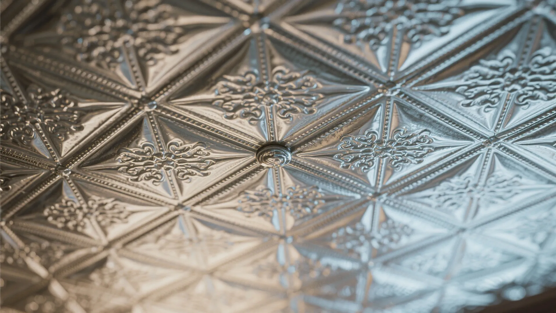 3. Metal Ceiling Tiles