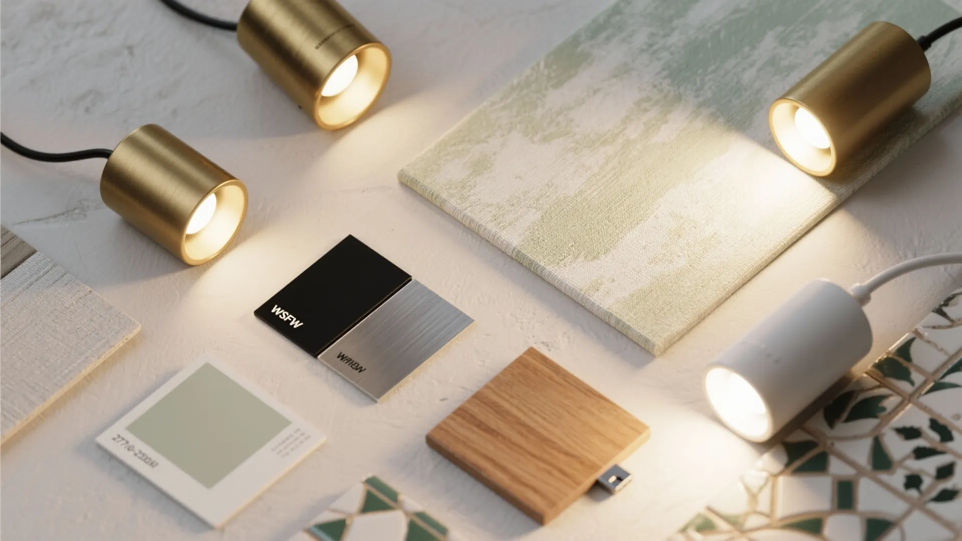 4) Picture lights as dual art and ambient lighting