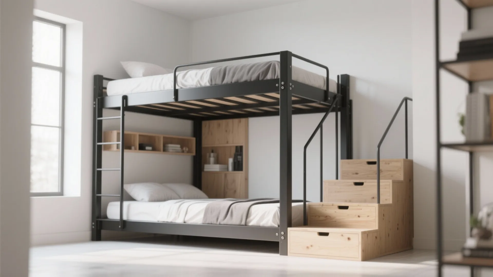 3. Minimal Metal Frame Loft