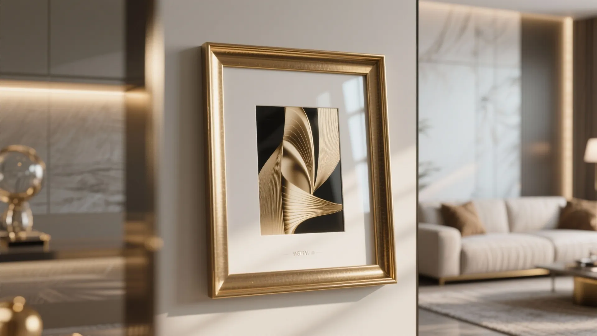 7. Metal Frames for a Sleek Look