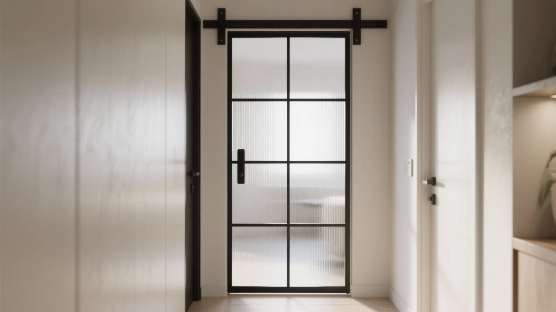 2. Minimal Metal Frame and Glass — Light and Modern